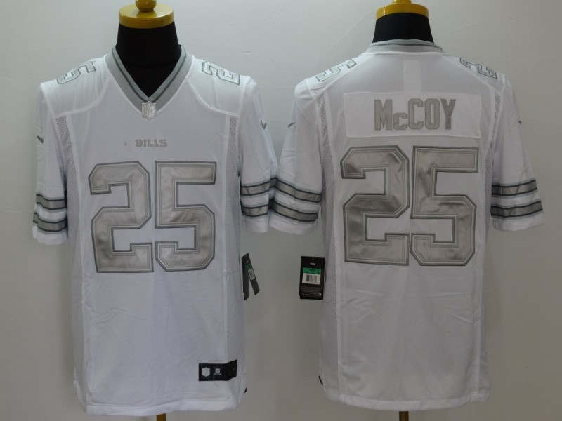 Men's Buffalo Bills LeSean McCoy #25 White Jersey